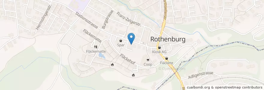 Mapa de ubicacion de Raiffeisen en 스위스, Luzern, Rothenburg.