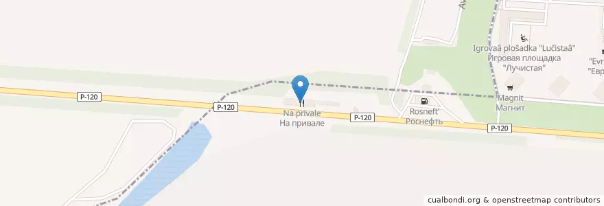 Mapa de ubicacion de На привале en روسيا, Центральный Федеральный Округ, Орловская Область, Орловский Район.