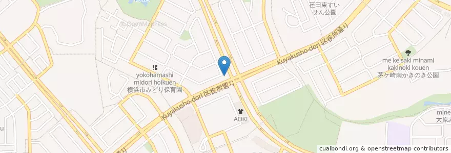 Mapa de ubicacion de すき家 en Giappone, Prefettura Di Kanagawa, 横浜市, 都筑区.