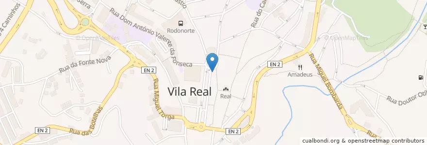 Mapa de ubicacion de Caixa Geral de Depósitos en Portugal, Nord, Vila Real, Douro, Vila Real, Vila Real.