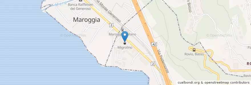Mapa de ubicacion de Piccadilly en Suíça, Tessino, Distretto Di Lugano, Lago Di Lugano, Circolo Del Ceresio.