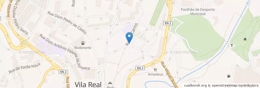 Mapa de ubicacion de Millennium bcp en Portogallo, Nord, Vila Real, Douro, Vila Real, Vila Real.