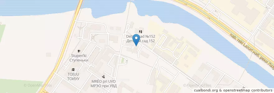 Mapa de ubicacion de Летнее кафе "Лагуна" en Russland, Föderationskreis Zentralrussland, Oblast Twer, Городской Округ Тверь, Калининский Район.
