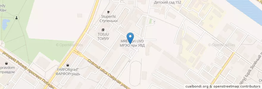 Mapa de ubicacion de ГИБДД en Rusia, Distrito Federal Central, Óblast De Tver, Городской Округ Тверь, Калининский Район.