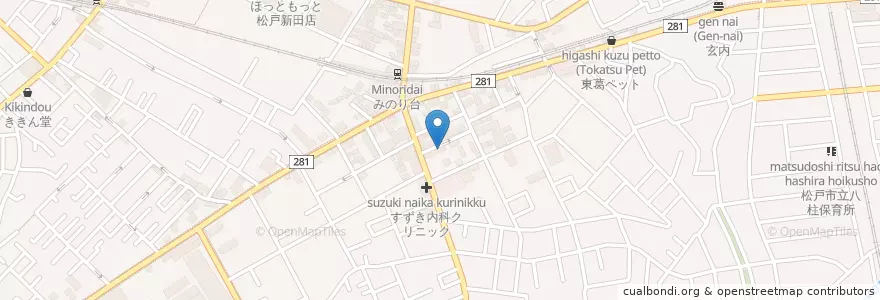 Mapa de ubicacion de Hayashi en Giappone, Prefettura Di Chiba, 松戸市.