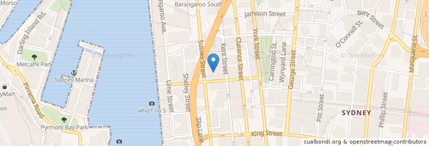Mapa de ubicacion de Taste en Australië, Nieuw-Zuid-Wales, Council Of The City Of Sydney, Sydney.