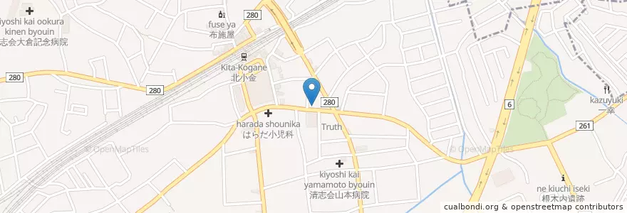 Mapa de ubicacion de ルミエール en Japão, 千葉県, 松戸市.