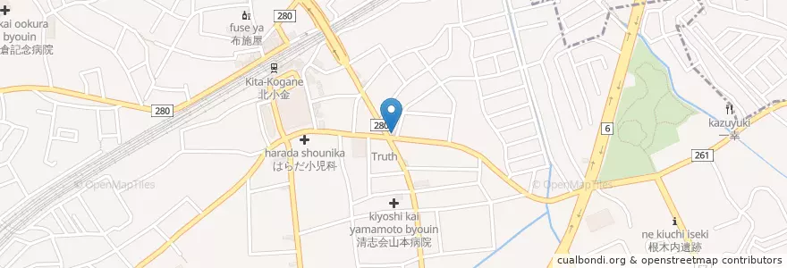 Mapa de ubicacion de 小金交番 (Kogane Koban) en Japan, Chiba Prefecture, Matsudo.