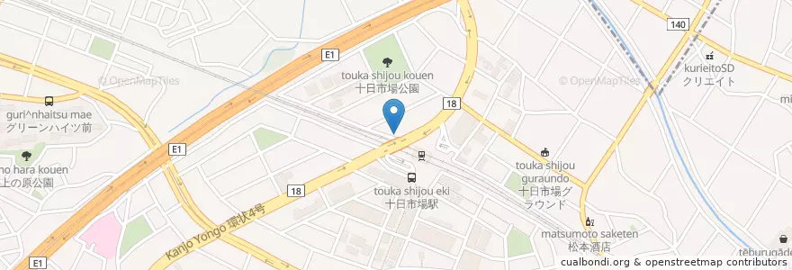 Mapa de ubicacion de ラーメン あじゃあら en اليابان, كاناغاوا, 横浜市, 緑区.