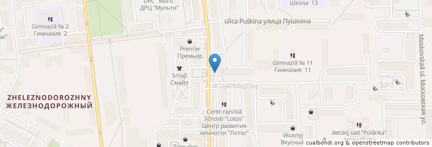 Mapa de ubicacion de Почта России en Russia, Distretto Federale Centrale, Oblast' Di Mosca, Городской Округ Балашиха.