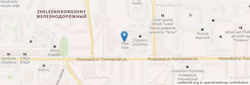 Mapa de ubicacion de Московский индустриальный банк en Russie, District Fédéral Central, Oblast De Moscou, Городской Округ Балашиха.