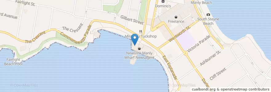 Mapa de ubicacion de Subway en Australia, Nueva Gales Del Sur, Sydney, Northern Beaches Council.