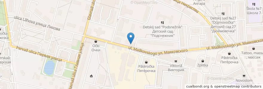 Mapa de ubicacion de Автограф en روسيا, Центральный Федеральный Округ, محافظة موسكو, Городской Округ Балашиха.