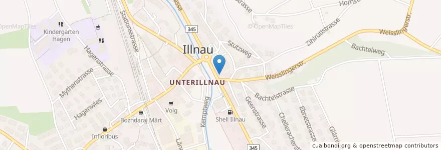 Mapa de ubicacion de Bibliothek Illnau en Switzerland, Zürich, Bezirk Pfäffikon, Illnau-Effretikon.
