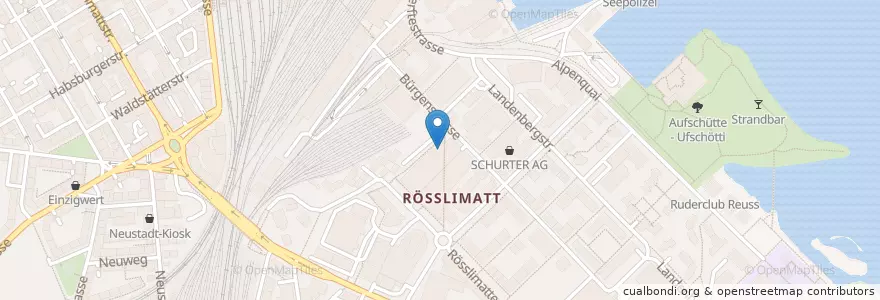 Mapa de ubicacion de Isaan Market en سوئیس, Luzern, Luzern.
