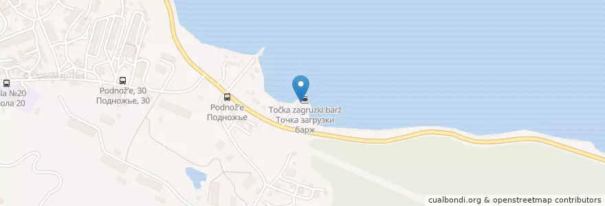 Mapa de ubicacion de Точка загрузки барж en Rusia, Дальневосточный Федеральный Округ, Приморский Край.