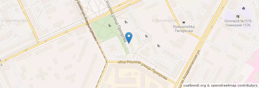 Mapa de ubicacion de Городской почтамт Москва 4 en Russie, District Fédéral Central, Moscou, Северный Административный Округ, Район Коптево.