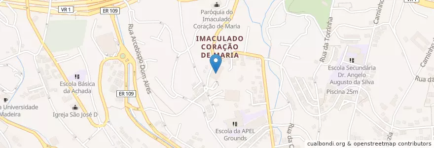 Mapa de ubicacion de Escola Basica 2/3 Bartolomeu Perestrelo en Portogallo.