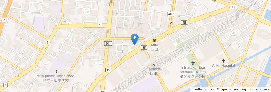 Mapa de ubicacion de 田町西口ドリームボックス92' en Japan, Tokyo, Minato.