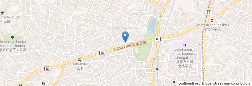 Mapa de ubicacion de 市川歯科医院 en Japan, 神奈川県, Yokohama, 港北区.