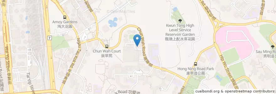 Mapa de ubicacion de 樂雅苑多層停車場 en 中国, 广东省, 香港, 九龍, 新界, 觀塘區.