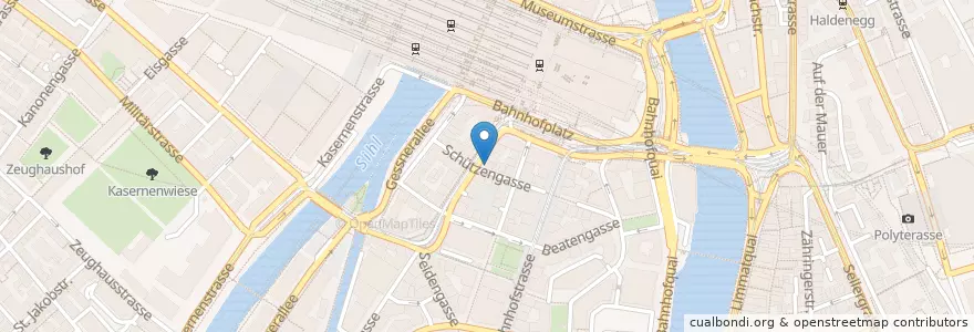 Mapa de ubicacion de Swissquote Lounge en Suisse, Zurich, District De Zurich, Zurich.