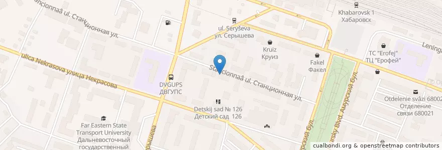 Mapa de ubicacion de Аванд en Россия, Дальневосточный Федеральный Округ, Хабаровский Край, Городской Округ Хабаровск.