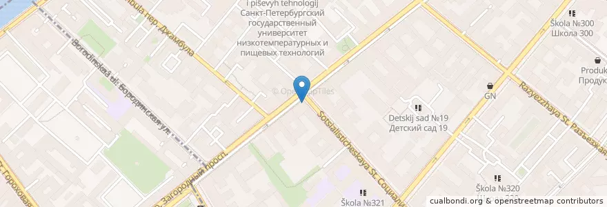 Mapa de ubicacion de KillFish 2.0 en Russie, District Fédéral Du Nord-Ouest, Oblast De Léningrad, Saint-Pétersbourg, Центральный Район, Владимирский Округ.