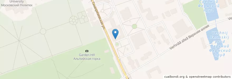 Mapa de ubicacion de Ветеринарная клиника МСХА en Rusia, Distrito Federal Central, Москва, Северный Административный Округ, Тимирязевский Район.