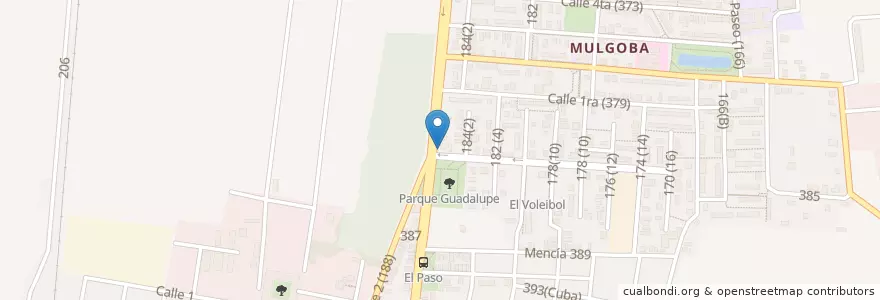 Mapa de ubicacion de La Principal Petr Motor en Kuba, Havanna, Boyeros.