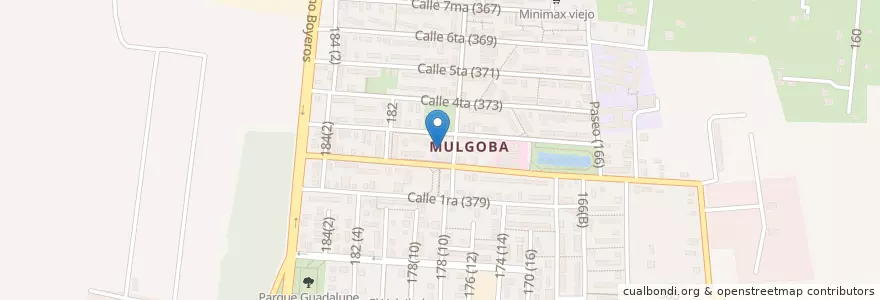 Mapa de ubicacion de Alegrías de vivir en キューバ, La Habana, Boyeros.