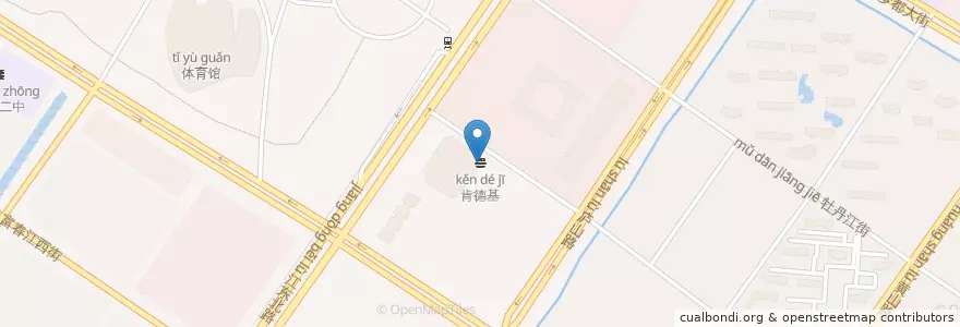 Mapa de ubicacion de 肯德基 en China, Jiangsu, Nanquim, Distrito De Jianye.