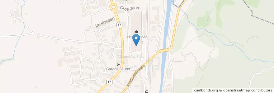 Mapa de ubicacion de Coop Restaurant en スイス, Glarus, Glarus.