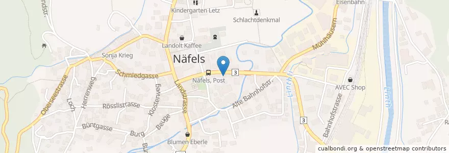 Mapa de ubicacion de Polizei en スイス, Glarus, Glarus Nord.