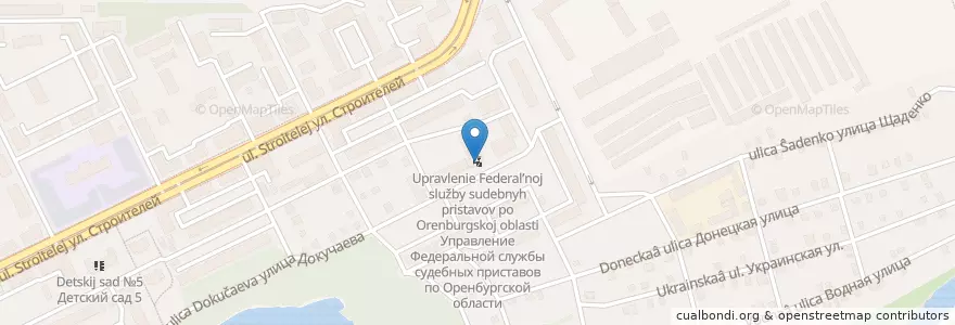 Mapa de ubicacion de Управление Федеральной службы судебных приставов по Оренбургской области en Rusia, Приволжский Федеральный Округ, Óblast De Oremburgo, Городской Округ Орск.