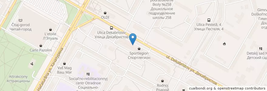 Mapa de ubicacion de Столички en Rusland, Centraal Federaal District, Moskou, Северо-Восточный Административный Округ, Район Отрадное.