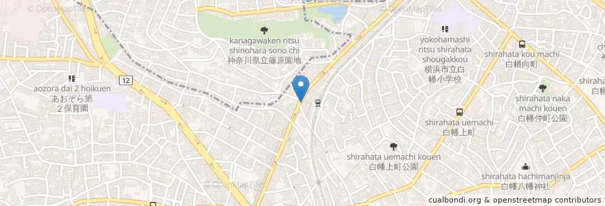 Mapa de ubicacion de 三菱東京UFJ銀行 en Japão, 神奈川県, 横浜市, 神奈川区.