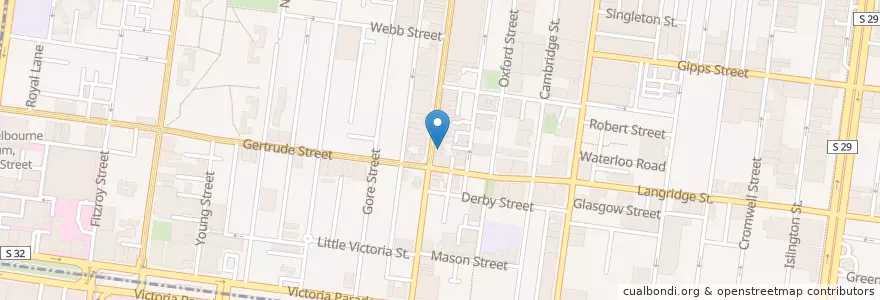 Mapa de ubicacion de Smith Kebab en 오스트레일리아, Victoria, City Of Yarra.