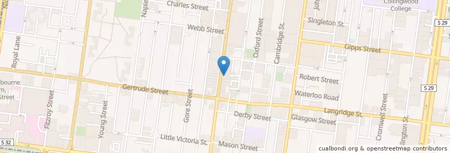 Mapa de ubicacion de IDES en Australien, Victoria, City Of Yarra.