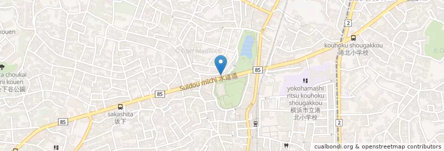 Mapa de ubicacion de 中野こどもクリニック en Japon, Préfecture De Kanagawa, 横浜市, 港北区.