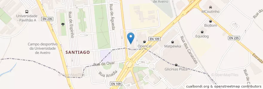 Mapa de ubicacion de Novo Banco en Portogallo, Aveiro, Centro, Baixo Vouga, Aveiro, Glória E Vera Cruz.