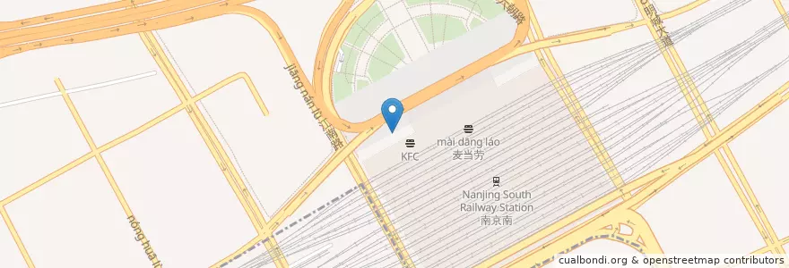 Mapa de ubicacion de 南京汽车客运南站 en 中国, 江苏省, 南京市, 雨花台区.