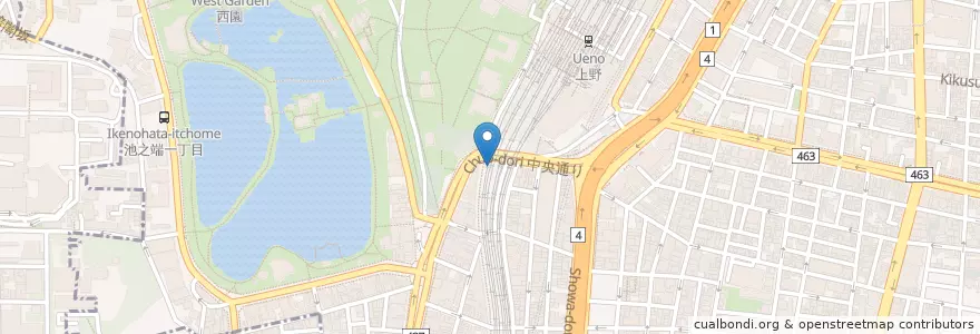 Mapa de ubicacion de Juraku en Japón, Tokio, Taito.