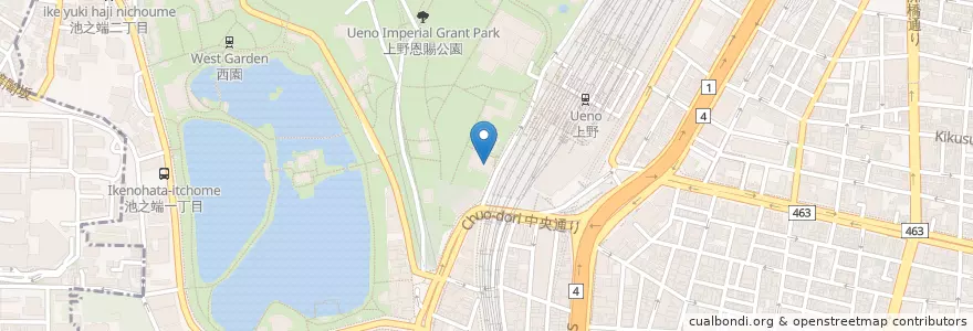 Mapa de ubicacion de 過門香 en Giappone, Tokyo, 台東区.