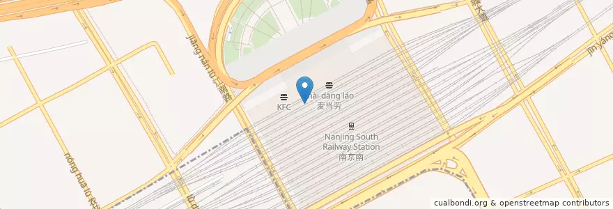 Mapa de ubicacion de Starbucks en China, Jiangsu, Nanjing, Yuhuatai.