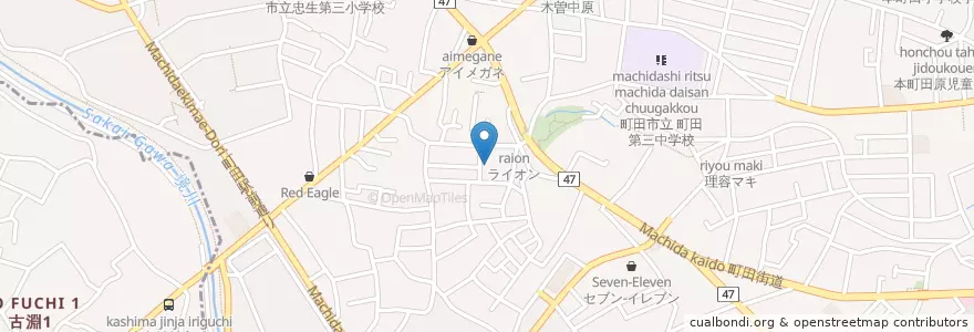 Mapa de ubicacion de きそ幼稚園 en Japão, Tóquio, 町田市.