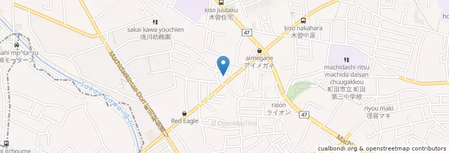 Mapa de ubicacion de 島本整形外科 en Japão, Tóquio, 町田市.