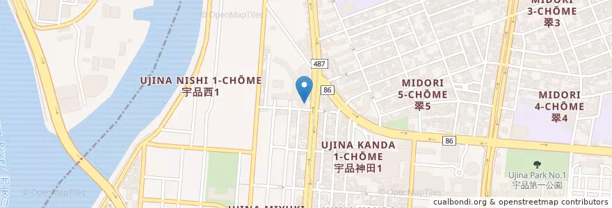 Mapa de ubicacion de もみじ銀行翠町支店 (the Midorimachi branch of Momiji Bank) en Japan, 広島県, Hiroshima, 南区.
