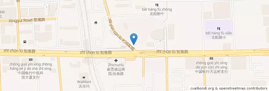 Mapa de ubicacion de 木生火烤研院 en 中国, 北京市, 河北省, 海淀区.