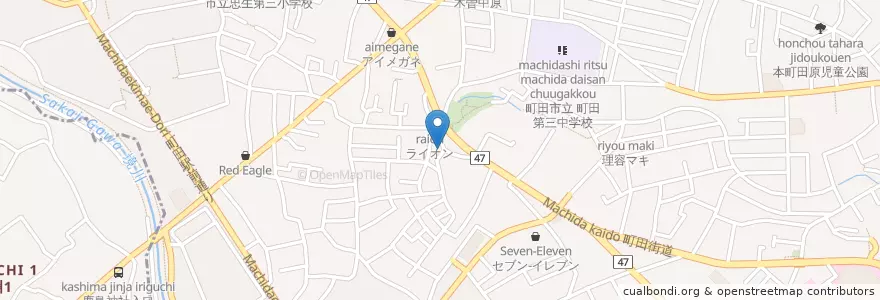 Mapa de ubicacion de 滝の家 en Japão, Tóquio, 町田市.